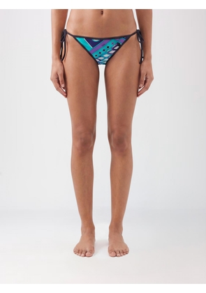 PUCCI Low-Rise Bikini Bottoms in Nylon with Abstract Print