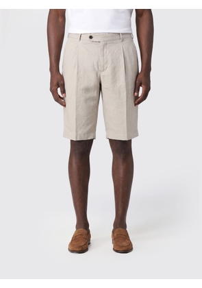 PT TORINO Knee-Length Chino Shorts in a Linen and Cotton Blend