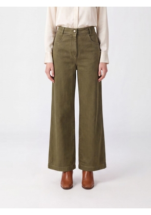 MAX MARA High-Waisted Wide Leg Jeans in Cotton Denim