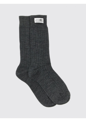 MM6 MAISON MARGIELA Ribbed Wool-Blend Socks with Numeric Logo