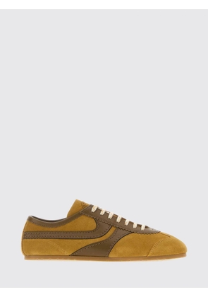 DRIES VAN NOTEN Bicolour Low-Top Sneakers in Smooth and Suede Leather