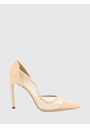 JIMMY CHOO Brigitte Mesh and Suede Pumps with High Stiletto Heel