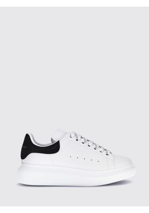 McQueen Oversize Leather Sneakers with Contrasting Suede Insert and Chunky Sole