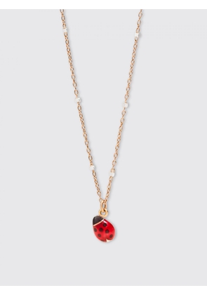 DODO Necklace rose gold + white gold + ladybug 9kt rose gold 40 cm