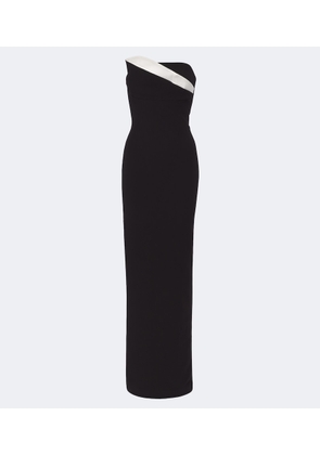 Roland Mouret Draped bustier gown