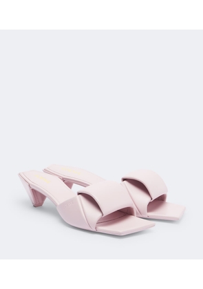 Loewe Origami leather mules