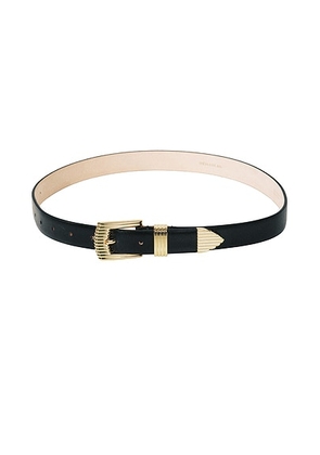 DEHANCHE Rosen Belt in Black & Gold - Black. Size S (also in XS, M, L).