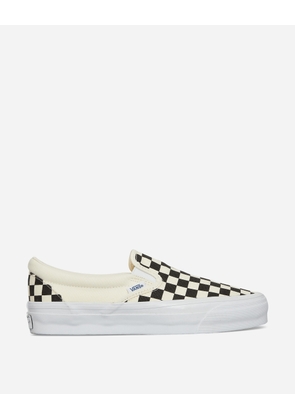 Premium Slip-On 98 Checkerboard Sneakers Black / Off White