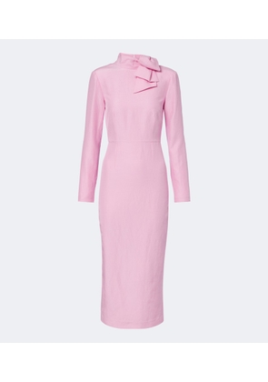 Roland Mouret Bow-detail jacquard cocktail dress