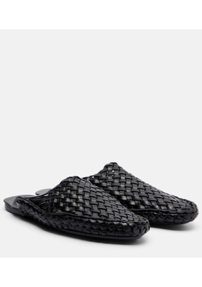 The Row Woven leather mules