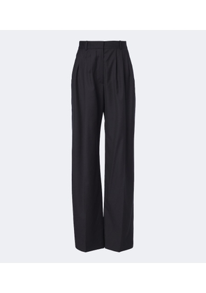 The Row Daniela virgin wool wide-leg pants