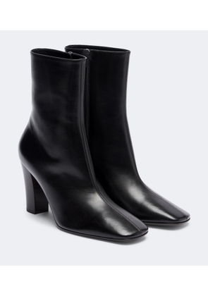 The Row Cindy leather ankle boots