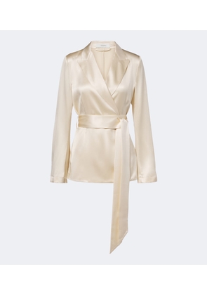 Joseph Archer belted silk satin jacket