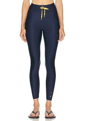 THE UPSIDE Salvador 25 Midi Legging in Navy - Navy. Size M (also in XS, S, L).