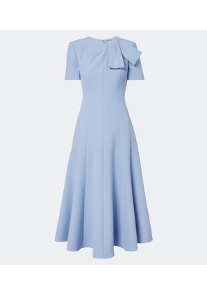 Roland Mouret Bow-detail crepe cocktail dress