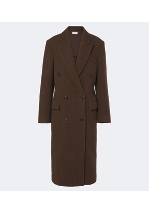 The Row Bamira double-breasted virgin wool coat
