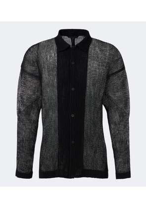 Homme Plisse Issey Miyake Rustic Mesh pleated shirt