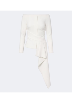 Roland Mouret Asymmetric off-shoulder crepe jacket