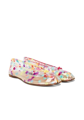 Maison Margiela Tabi Ballerina Flat in Transparent & Multicolor - Neutral. Size 36 (also in ).