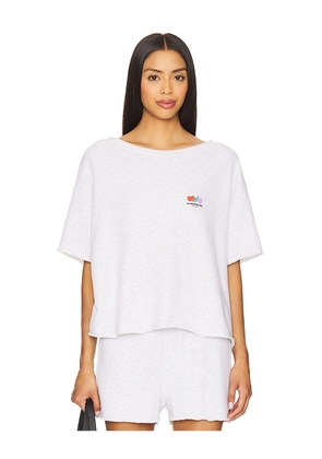 American Vintage Atubay Tee in Light Grey. Size S. Also in M, L.