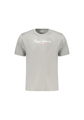 Pepe Jeans Gray Cotton Men's T-Shirt - S