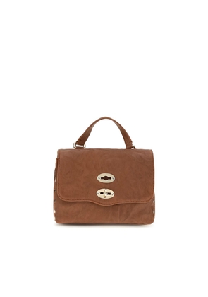 Zanellato Brown Suede Leather Handbag