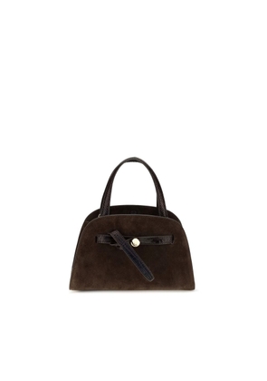 Tory Burch Brown Suede Leather Handbag