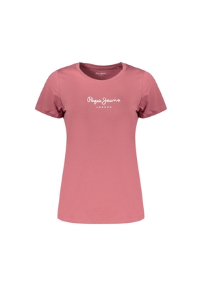 Pepe Jeans Pink Cotton Women's T-Shirt - XS