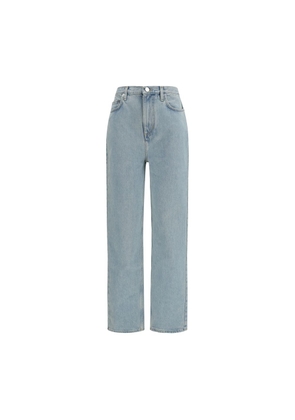 Loulou De Saison Blue Cotton Straight-Leg Jeans - W25