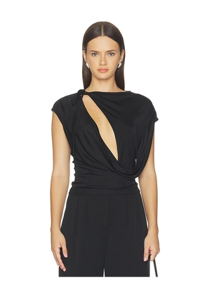 Aya Muse Nyra Top in Black. Size XS. Also in S, M, L.