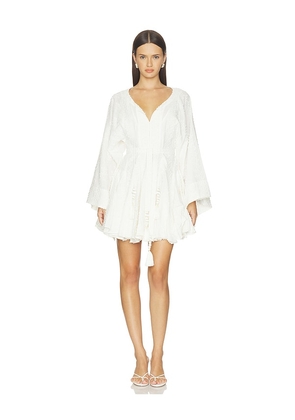 Alexis Palmari Knot Embroidered Dress in Ivory. Size XS. Also in S, M, L.