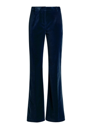 Etro Mid-Rise Velvet Flared Pants - Moda Operandi
