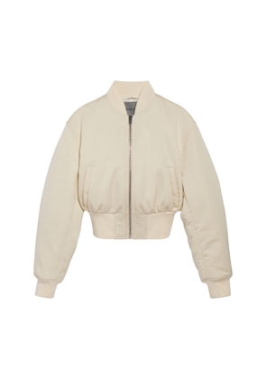 Balenciaga Cropped Technical Faille Bomber Jacket - Moda Operandi
