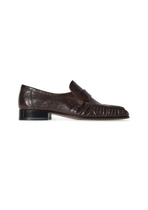 The Row Soft Leather Loafers - Moda Operandi