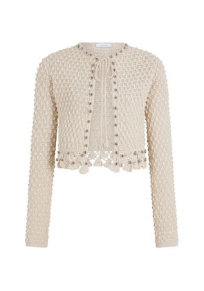 Rabanne Embroidered Crochet Cardigan - Moda Operandi