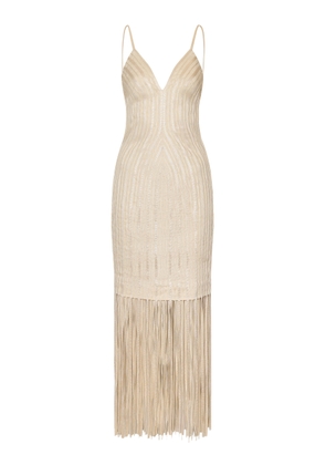 Andres Otalora M/area Lenta Fringed Maxi Dress - Moda Operandi