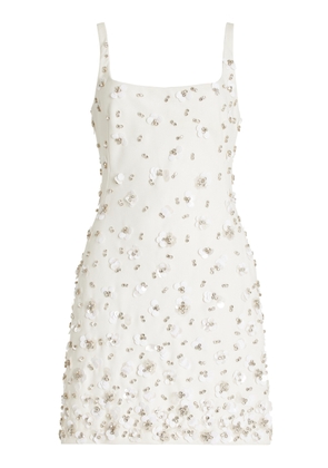 SIMKHAI Ziva Crystal-Embellished Crepe Mini Dress - Moda Operandi