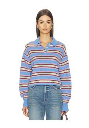 Guest In Residence Collegiate Stripe Polo in Multi. Size S. Also in XS, M.