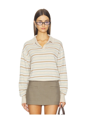 Guest In Residence Collegiate Stripe Polo in Multi. Size S. Also in XS, M, L.