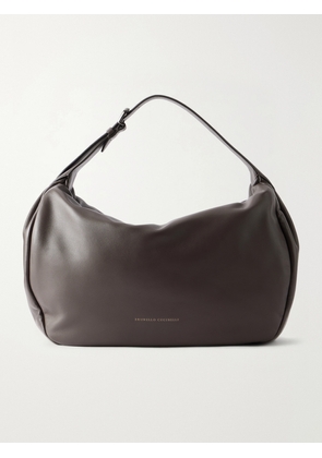 Brunello Cucinelli - Leather Shoulder Bag - Black - One size