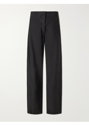 The Row - Bayou Lyocell And Cotton-blend Tapered Pants - Black - US0,US2,US4,US6,US8,US10,US12