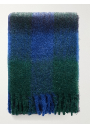 The Row - Uma Mohair And Wool-blend Scarf - Blue - One size