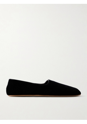 The Row - Ponti Velvet Slippers - Black - IT36,IT37,IT37.5,IT38,IT38.5,IT39,IT39.5,IT40,IT41