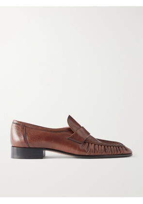The Row - Soft Leather Loafers - Brown - IT36,IT36.5,IT37,IT37.5,IT38,IT38.5,IT39,IT39.5,IT40,IT40.5,IT41