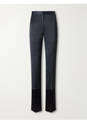 Sharon Wauchob - Sue Paneled Satin Straight-leg Pants - Black - FR 34,FR 36,FR 38,FR 40,FR 42,FR 44