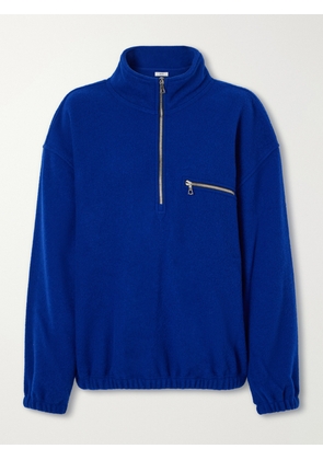 RIER - Polar Wool-fleece Half-zip Sweatshirt - Blue - xx small,x small,small,medium,large,x large
