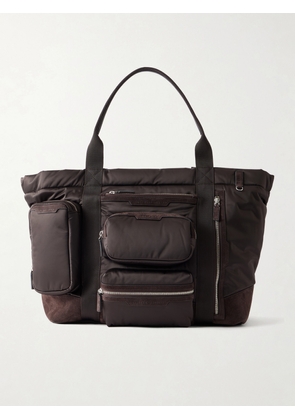 Anya Hindmarch - Travel Leather-trimmed Shell Weekend Bag - Brown - One size