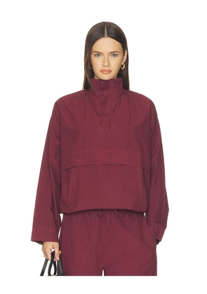 LESET Kyoto Anorak in Burgundy. Size XS. Also in S, M, XL.