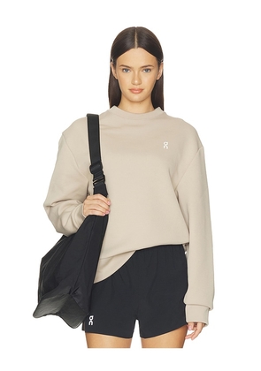 On Focus Tech Crew in Taupe. Size XS. Also in S, M.