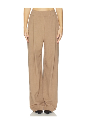 The Sei Boyfriend Trouser in Brown. Size 0. Also in 2, 4, 6, 8.